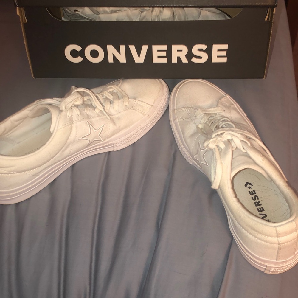 Unisex White Converse Allstar
